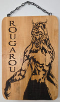 Rougarou | Laser Engraved Wall Sign | Cryptid Gothic Home Decor