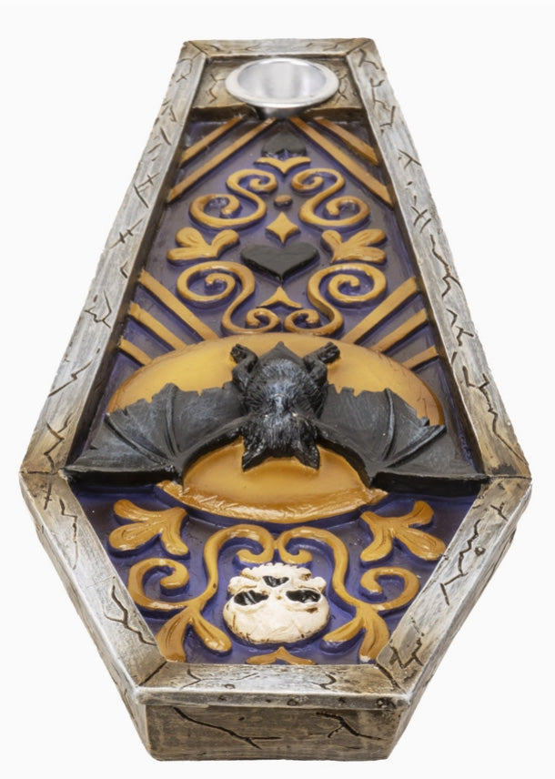 Bat Incense Burner | Cold Cast Resin | Handmade Gothic Decor