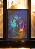 Capricorn Zodiac Suncatcher | Handmade Stained Glass Style Astrological Art
