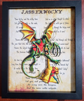 Jabberwocky | Layered Paper Literary Art | 8x10