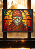 Mummy Suncatcher | Handmade Stained Glass Style Horror Art