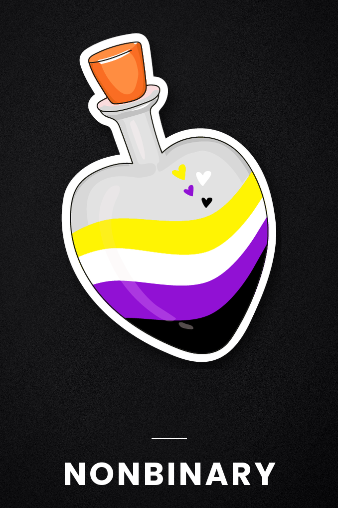Pride Potion Bottle Pin