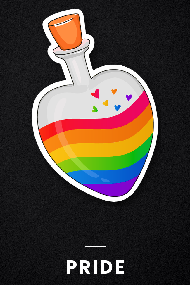 Pride Potion Bottle Pin