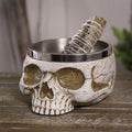 Skull Ritual Bowl | Cold Cast Resin | Gothic Altar Decor