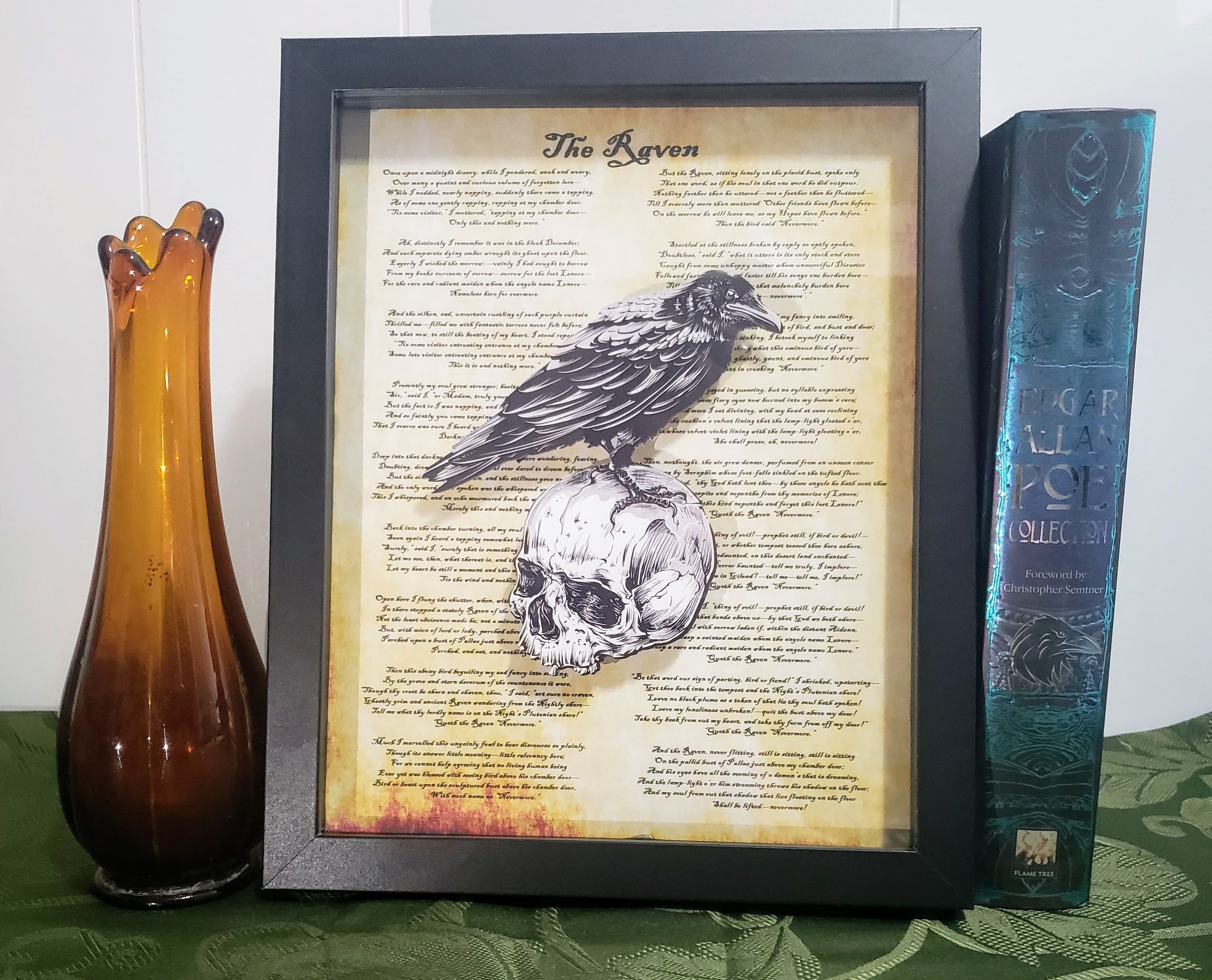 The Raven | Layered Paper Literary Art | 8x10