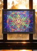 Triquetra Suncatcher | Handmade Stained Glass Style Celtic Art