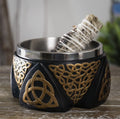 Triquetra Ritual Bowl | Cold Cast Resin | Spiritual Altar Decor