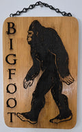 Bigfoot Wall Art | Laser Engraved Sign | Cryptid Gothic Home Decor